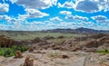 Massive Flat Rock Formations in Mongolia Royalty Free Stock Photo