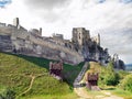 Massive fortification of The Castle of Beckov