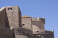 The massive fortress walls and fortified towers of Dubrovnik Royalty Free Stock Photo