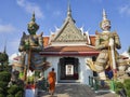 Massive giant Demon Guardian at the Eastern Gate of The Temple of Dawn, Bangkok