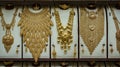 Massive gold jewelry for sale at a Gold Souk