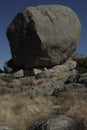 Massive granite boulder like a natural sacred sculpture