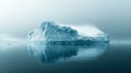 Massive Iceberg Floating in Calm Arctic Waters Royalty Free Stock Photo