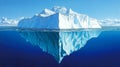 Massive Iceberg in Ocean Water Royalty Free Stock Photo