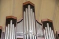 Massive and impressive Church organ instrument in National Ecumenical Centre in Abuja, Nigeria Royalty Free Stock Photo