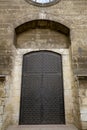 Massive iron entrance doors to the fortress