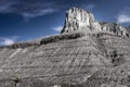 Massive limestone in Guadalupe Mountains National Parks