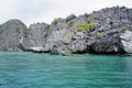 massive limestone rocks at the el nido archipelago