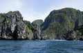 massive limestone rocks at the el nido archipelago