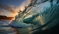 Massive Ocean Wave Breaking Royalty Free Stock Photo