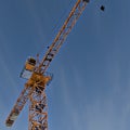massive orange crane Royalty Free Stock Photo