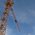 massive orange crane Royalty Free Stock Photo