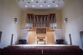 Massive Pipe Organ In Empty Concert Hall