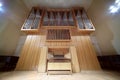 Massive pipe organ with metal tubes