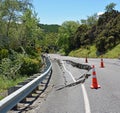 Massive Earthquake Road Cracks in Kaikoura, New Zealand