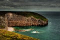 Massive rock on the coastline, Bretagne - France