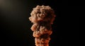 Massive smoke explosion cloud dramatic abstract background Royalty Free Stock Photo
