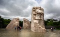 Massive statue of Martin Luther King Jr in The Martin Luther King Memorial in Washington DC, USA Royalty Free Stock Photo