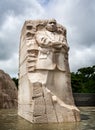 Massive statue of Martin Luther King Jr in The Martin Luther King Memorial in Washington DC, USA Royalty Free Stock Photo