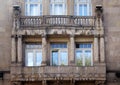 Massive stone balcony