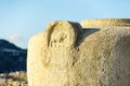 Massive stone vase in Amathus ruins, Cyprus Royalty Free Stock Photo