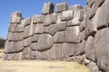 Massive stones in Inca fortress walls