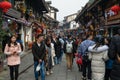 Massive tourists and street view at Ciqikou (Porcelain Port)