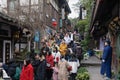 Massive tourists and street view at Ciqikou (Porcelain Port)