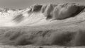 Massive Waimea storm surf Royalty Free Stock Photo