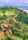 Massive walls of Kumbhalgarh Fort, India Royalty Free Stock Photo