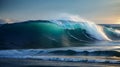 Massive Wave in the Middle of the Ocean.