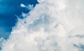 Massive White Cloud over blue sky nature cloudscape background Royalty Free Stock Photo