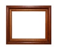 Massive wooden brown picture or photo frame