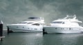 Massive Yachts Royalty Free Stock Photo