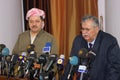 Massoud Barzani and Talabani