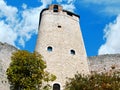 The mast of Avio castle Royalty Free Stock Photo