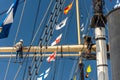 mast climbing Royalty Free Stock Photo