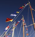 Mast flags Royalty Free Stock Photo