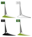 Mast of the National Flag, in Belo Horizonte, Brazil