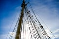 mast and rigging of ship, in Sweden Scandinavia North Europe