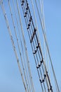 Mast of a tall ship Royalty Free Stock Photo