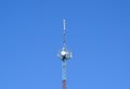Mast tower relay Internet signals and telephone signals
