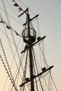 Mast of the vessel