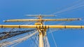 Mast, yard and rigging of a sailing vessel Royalty Free Stock Photo