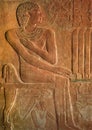 mastaba of idu burial chamber egyptian archaeological site of saqqara and giza