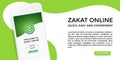 Zakat Online concept