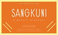 Sangkuni font. Elegant alphabet letters font and number.