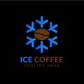 Iced coffee logo vector icon. Element of coffee illustration icon. Signs and symbols can be used for web, logo, mobile app,