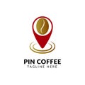 Cafe Map Pin icon vector Logo illustration and design. A culinary and drink location element. Can be used for web and mobile devel