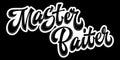 Master Baiter - hand drawn lettering logo phrase. Royalty Free Stock Photo